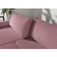 2,5-SITZER  in Flachgewebe Beere  - Beere/Schwarz, Design, Kunststoff/Textil (240/70/125cm) - Xora