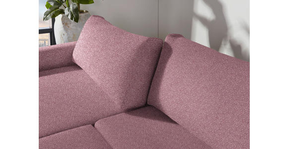 2,5-SITZER  in Flachgewebe Beere  - Beere/Schwarz, Design, Kunststoff/Textil (240/70/125cm) - Xora