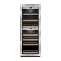 WEINKÜHLSCHRANK  - Edelstahlfarben, Basics, Metall (39,5/63/103,5cm) - CASO Design