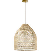 HÄNGELEUCHTE 35/35/120 cm   - Cognac, Natur, Holz (35/35/120cm)