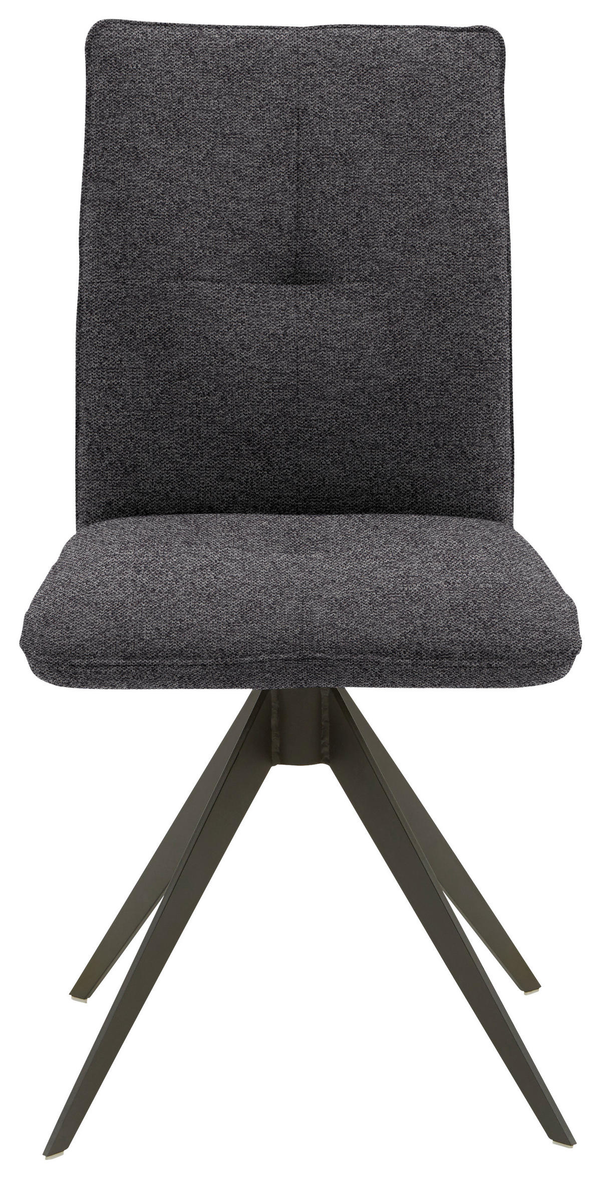 STUHL Stahl Flachgewebe  - Anthrazit/Schwarz, Design, Textil/Metall (46/91/62cm) - Dieter Knoll