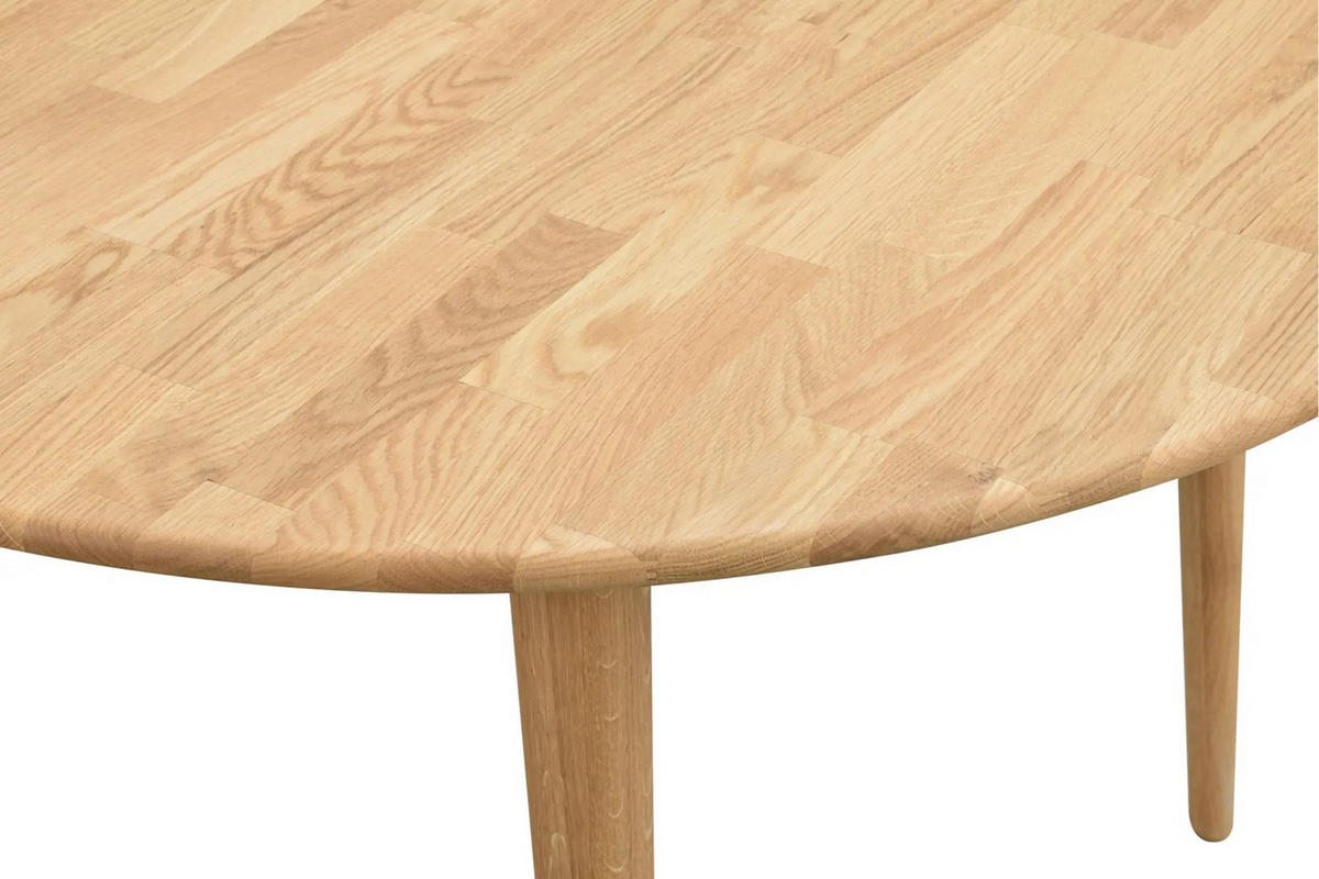 MATBORD ekfärgad oval  utdragbar, finns i olika storlekar, finns i olika trädekorer  - ekfärgad, Design, trä (170/105/74cm) - Rowico