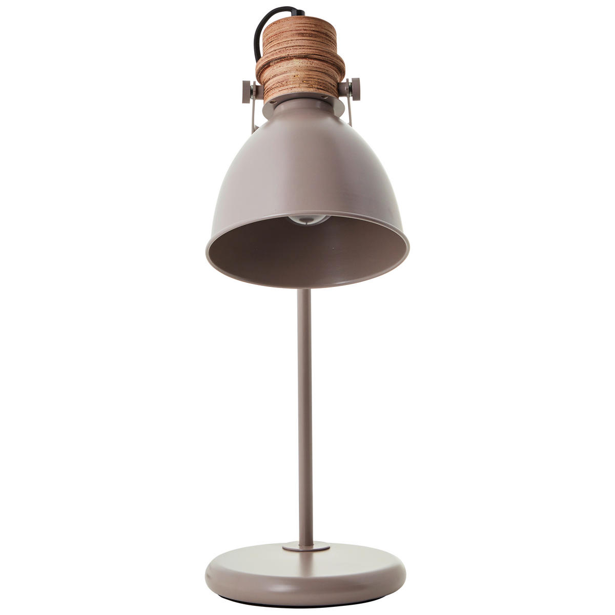 TISCHLEUCHTE 18/52/28,5 cm   - Taupe, Basics, Holz/Metall (18/52/28,5cm) - Brilliant