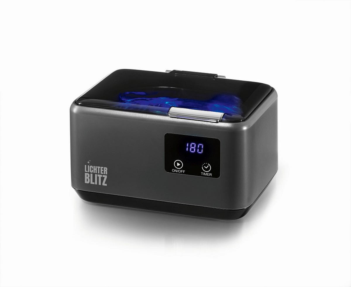 ULTRASCHALLREINIGER Lichterblitz  - Grau, Basics, Kunststoff/Metall (18,5/13/11,5cm) - Lichterblitz