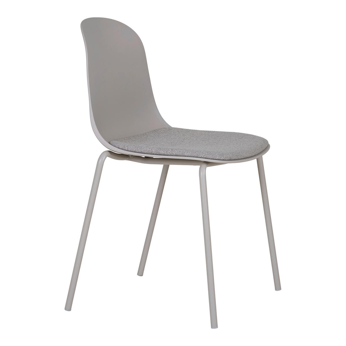 STOLSET 2 styck  - ljusgrå, Modern, metall/plast (48/86/56cm) - MID.YOU