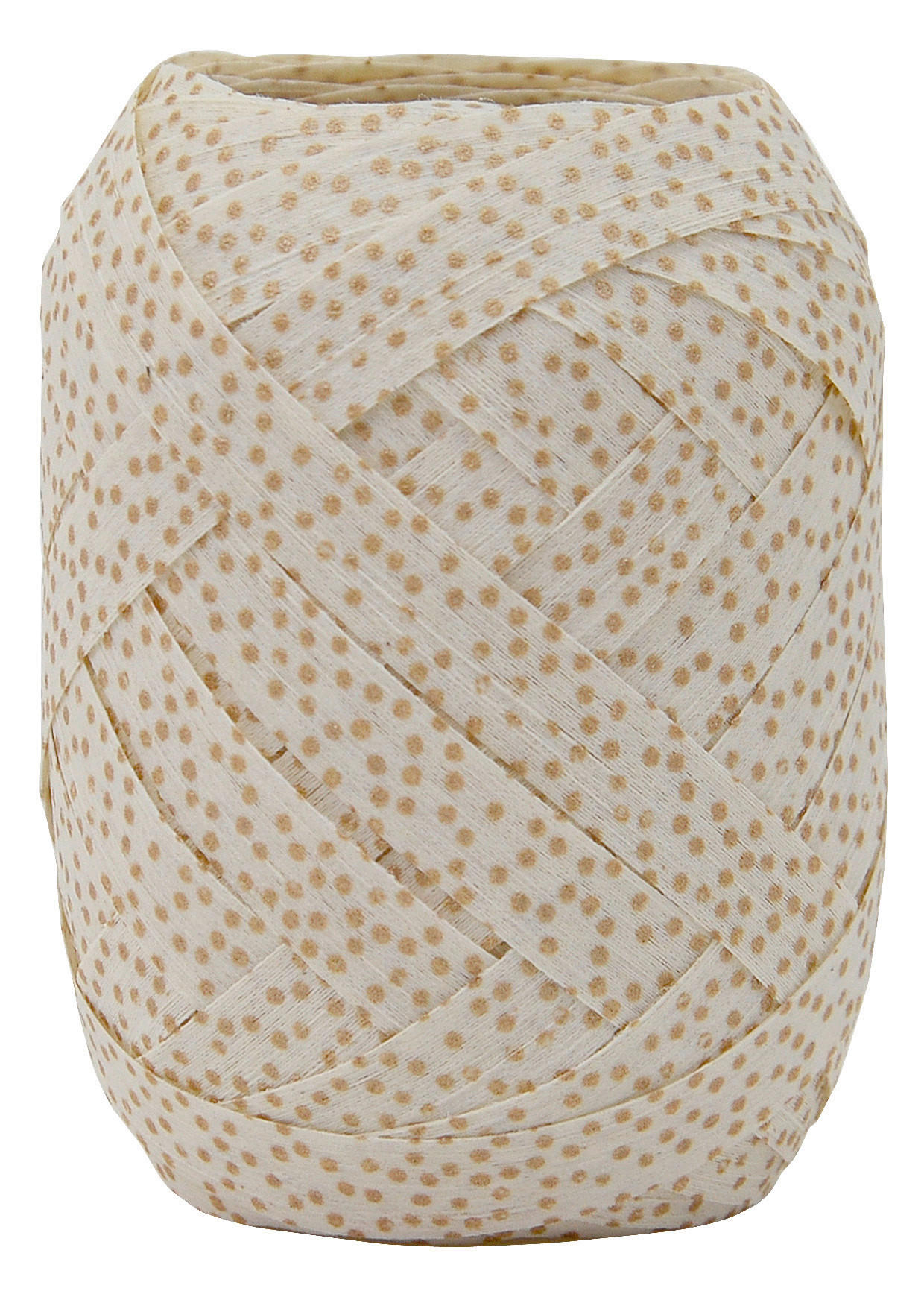 GESCHENKBAND  - Goldfarben/Creme, Trend, Textil (6/8/6cm)