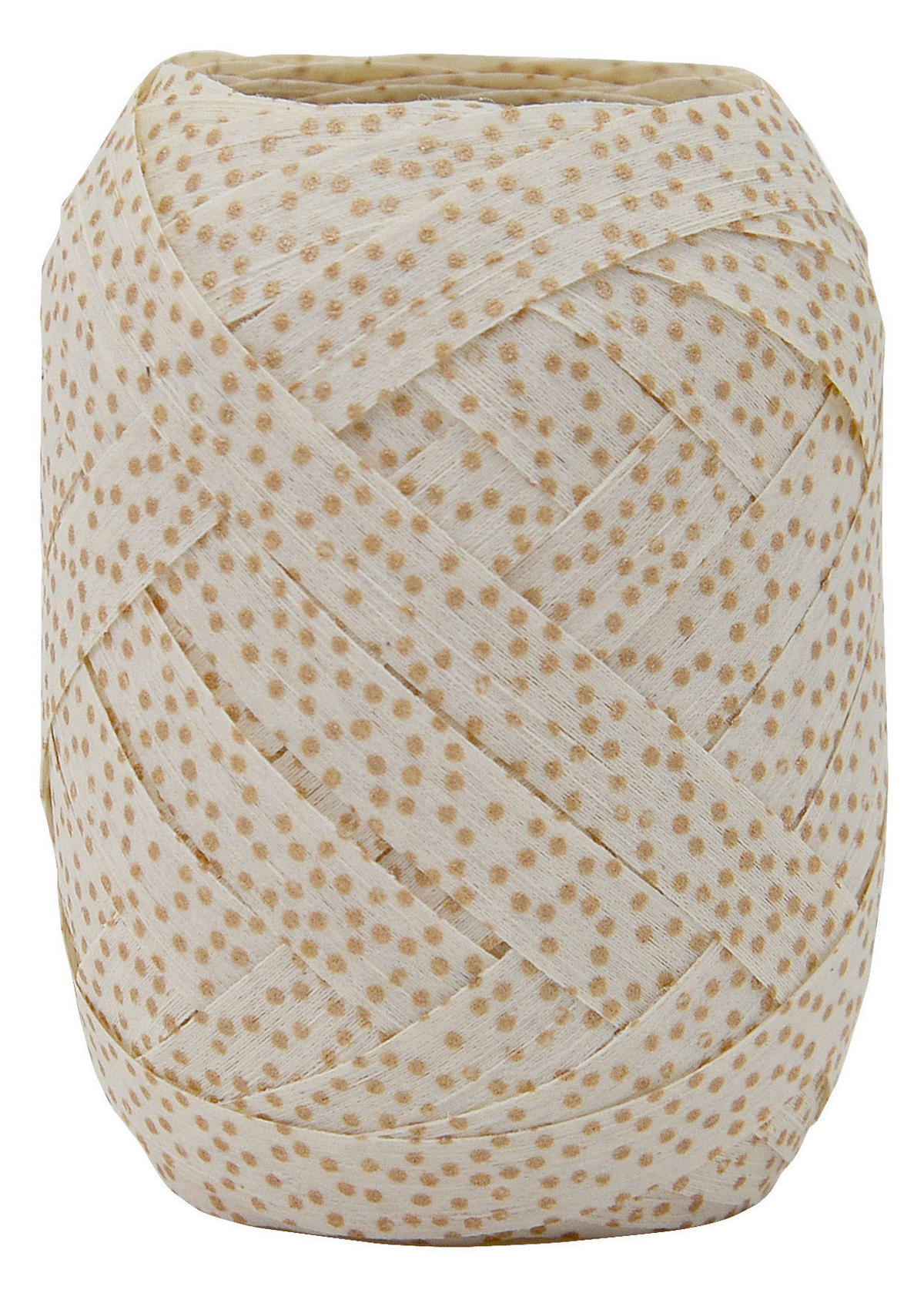 GESCHENKBAND  - Goldfarben/Creme, Trend, Textil (6/8/6cm)