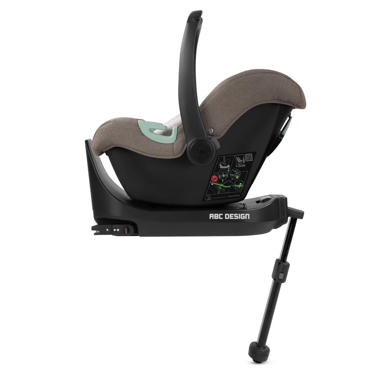 ISOFIX BAZA  Isofix Base Root  - crna, Osnovno (35/32,5/61cm) - ABC Design