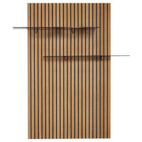 WANDPANEEL Eichefarben  - Eichefarben, Design, Glas/Holz (91/149/25,7cm) - Dieter Knoll