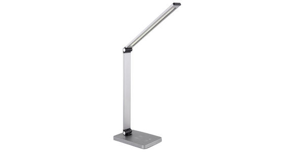LED-SCHREIBTISCHLEUCHTE 47/67/11 cm - Opal/Grau, Basics, Kunststoff/Metall (47/67/11cm) - Novel