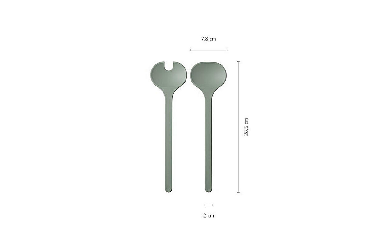 SALATSET  Silueta 2-teilig  - Salbeigrün, KONVENTIONELL, Kunststoff (30,1/12,7cm) - Mepal