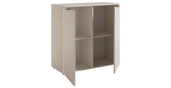 KOMMODE in 90/90/40 cm - Kaschmir/Schwarz, Basics, Holzwerkstoff/Kunststoff (90/90/40cm) - Carryhome
