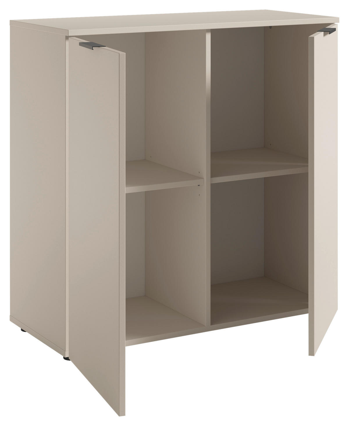 KOMODA  90/90/40 cm  kašmir  - kašmir/crna, Osnovno, pločasti materijal/plastika (90/90/40cm) - Xora