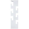 WANDGARDEROBE - Weiß, Design, Metall (15/60/8cm)