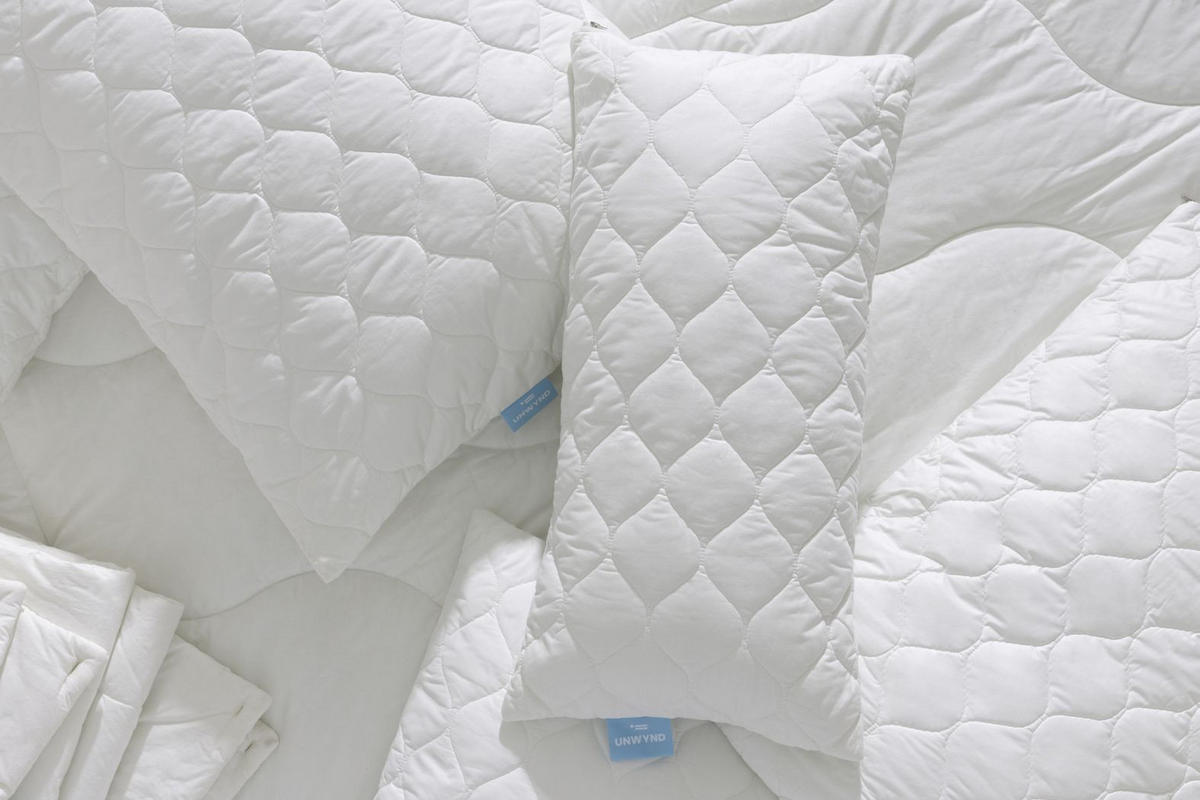 VANKÚŠ POD HLAVU, 40/80 cm - biela, Basics, textil/prírodné materiály (40/80cm)