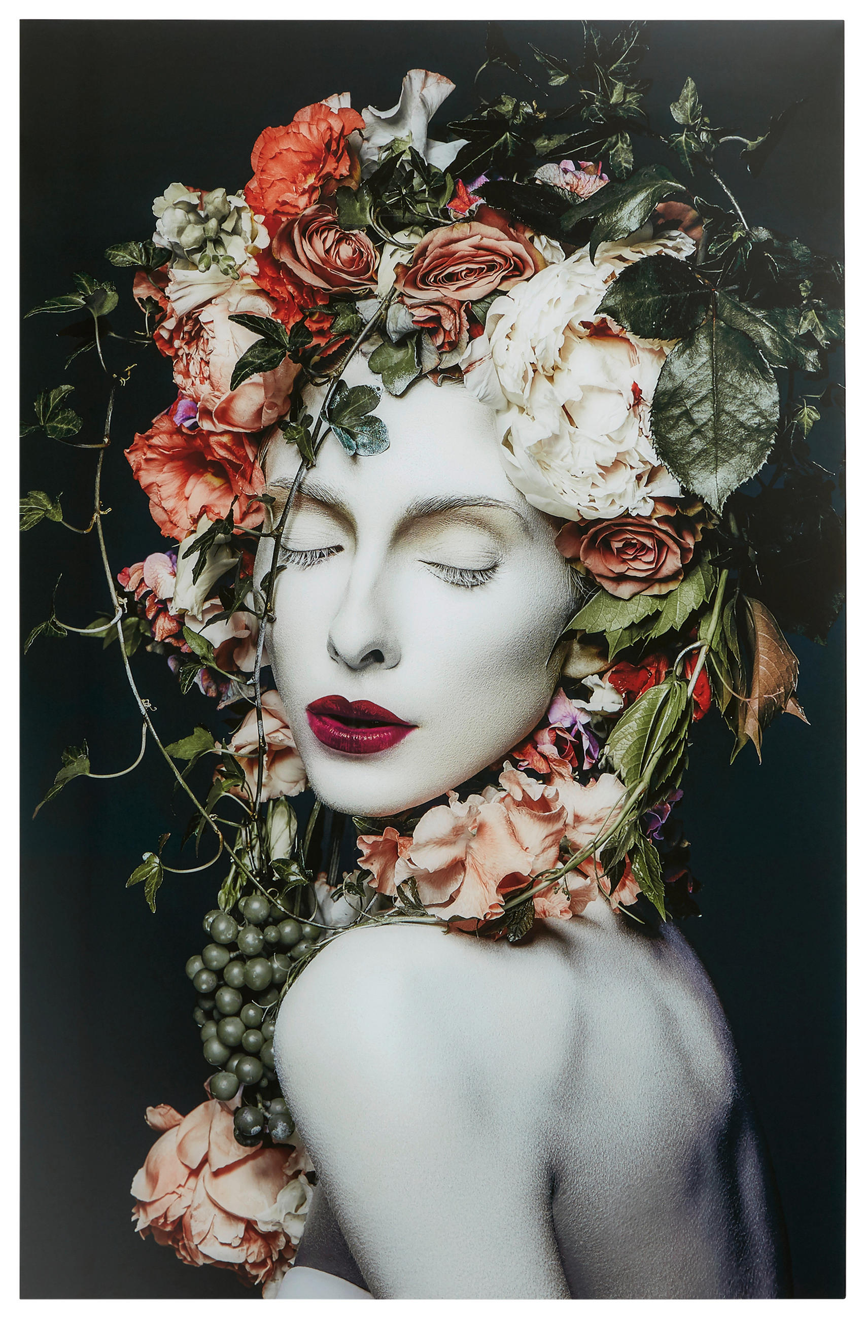 GLASBILD Abstraktes, Frauen 80/120 cm  - Multicolor, Basics, Glas (80/120cm) - Monee