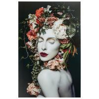 GLASBILD Abstraktes, Frauen 80/120 cm  - Multicolor, Basics, Glas (80/120cm) - Monee