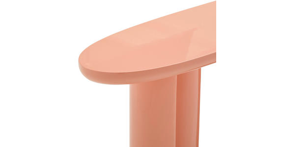 KONSOLENTISCH Orange  - Orange, Design, Holzwerkstoff (120/35/80cm) - Novel