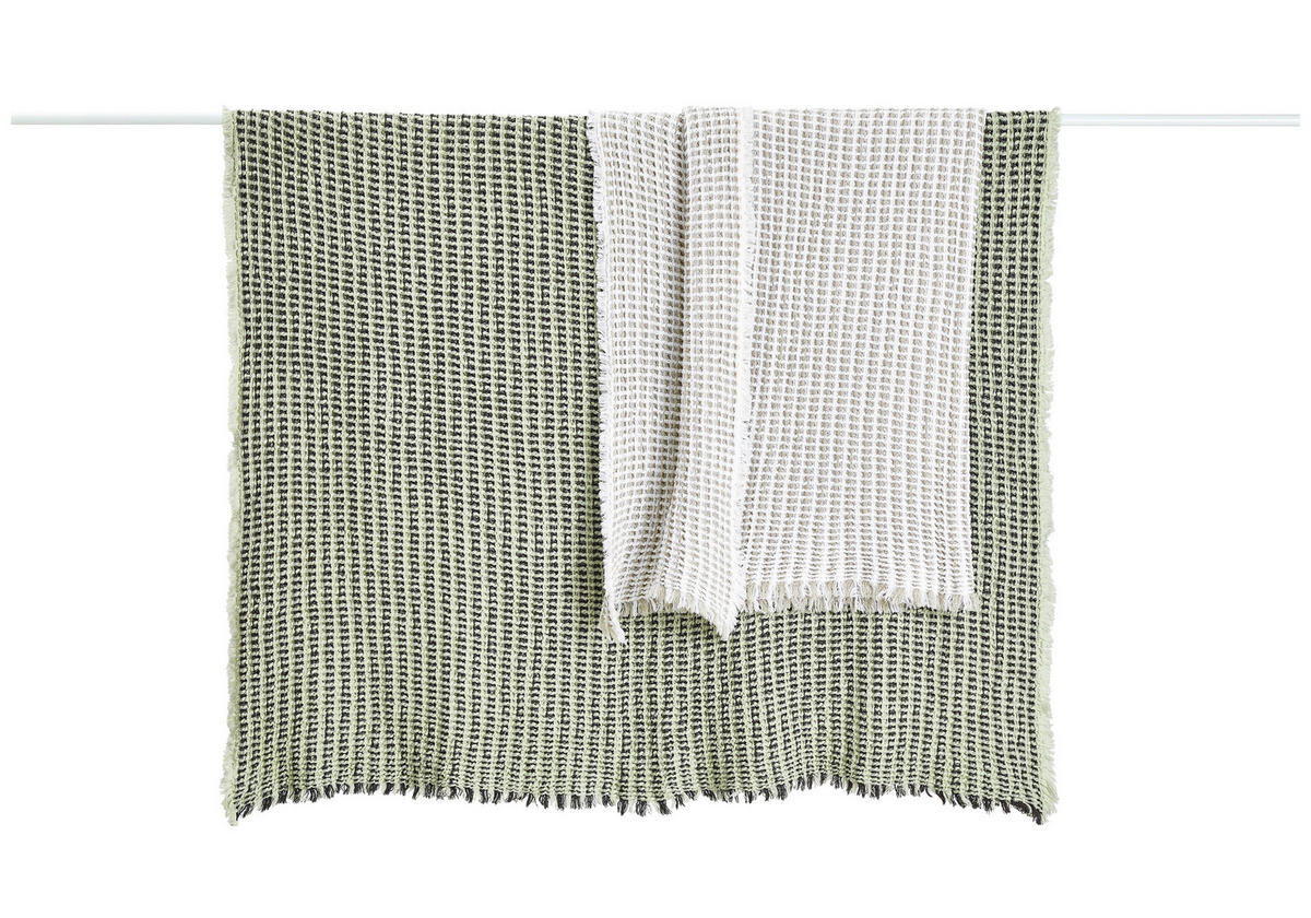 WOHNDECKE 150/200 cm  - Dunkelgrau/Grün, KONVENTIONELL, Textil (150/200cm) - Dieter Knoll