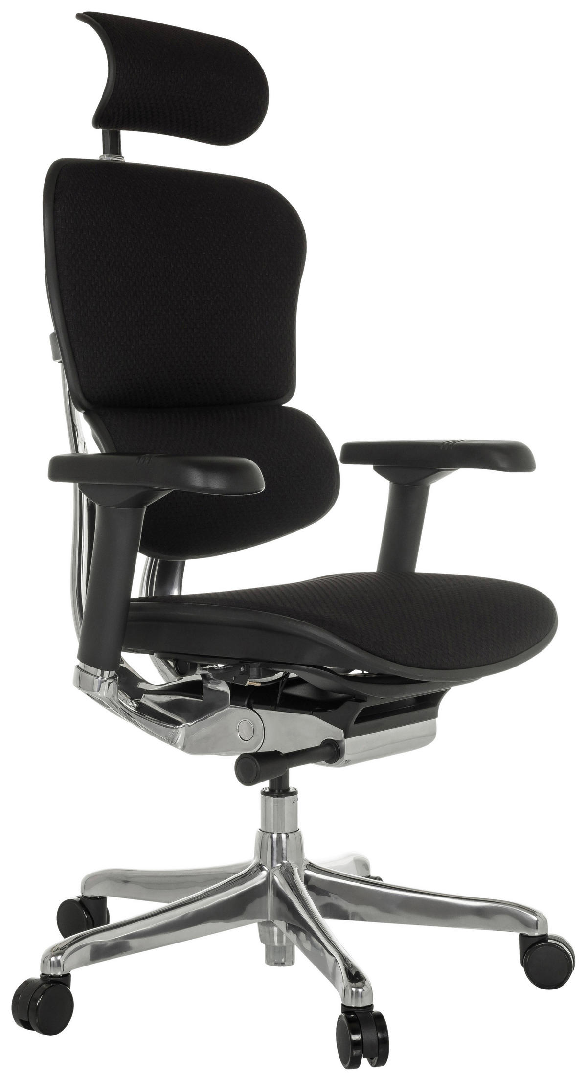 OTOČNÁ ŽIDLE, černá - černá/barvy stříbra, Moderní, kov/textil (78/117-136/64cm) - MID.YOU