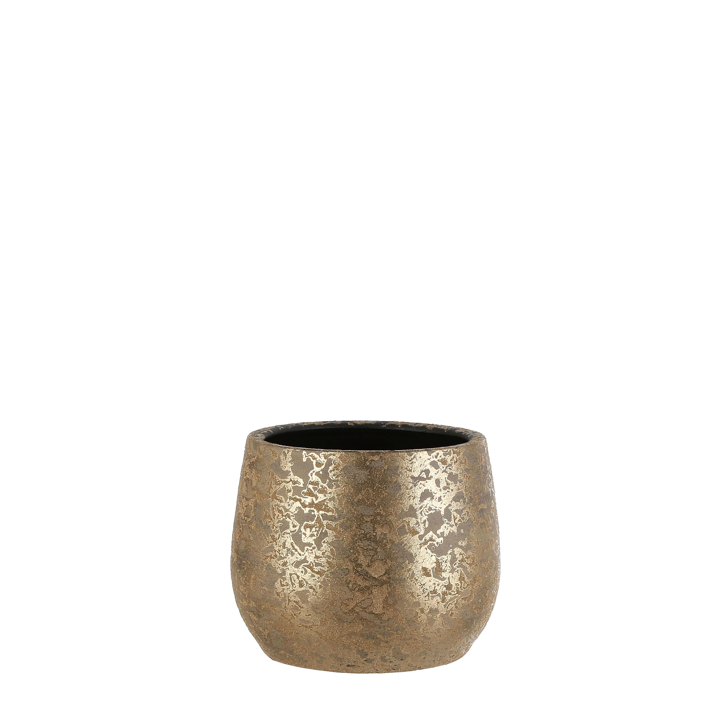 TEGLA ZA BILJKE  keramika  - zlatne boje, Basics, keramika (25,5/20cm)