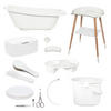 BABYBADESET SENSE 8-teilig  - Weiß, Basics, Kunststoff (79.5/40/46cm) - Bebe Jou