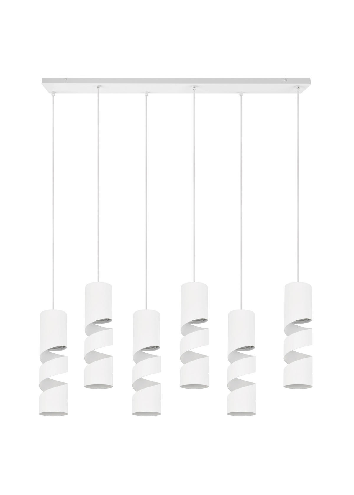 PENDELLEUCHTE 100/14/150 cm   - Weiß, KONVENTIONELL, Metall (100/14/150cm) - Trio Leuchten