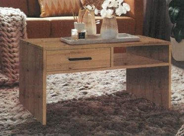 KLUBSKA MIZA, 80/45/50 cm hrast artisan  - hrast artisan, Moderno, leseni material (80/45/50cm) - Ti'me