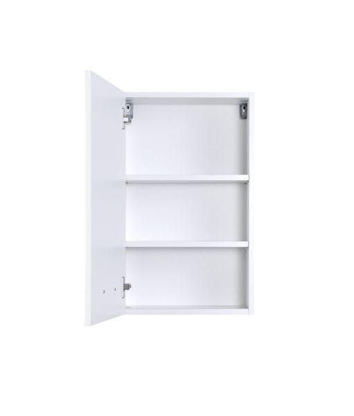 OBERSCHRANK Weiß - Chromfarben/Weiß, KONVENTIONELL, Holzwerkstoff/Metall (40/64/20cm) - Xora
