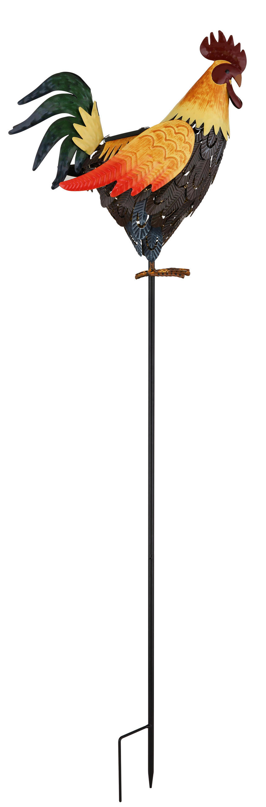 SOLARLEUCHTE SOLAR 28,5/13/100 cm   - Gelb/Schwarz, Design, Metall (28,5/13/100cm) - Globo