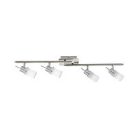 LED-STRAHLER 82/24/19 cm   - Weiß/Nickelfarben, KONVENTIONELL, Glas/Metall (82/24/19cm)