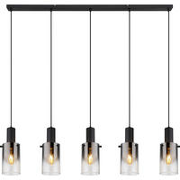 ZÁVĚSNÉ SVÍTIDLO, 120/12,5/150 cm  - černá, Design, kov/plast (120/12,5/150cm) - Novel