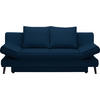 SCHLAFSOFA in Blau  - Blau/Schwarz, Design, Textil/Metall (200/85/90cm) - Xora