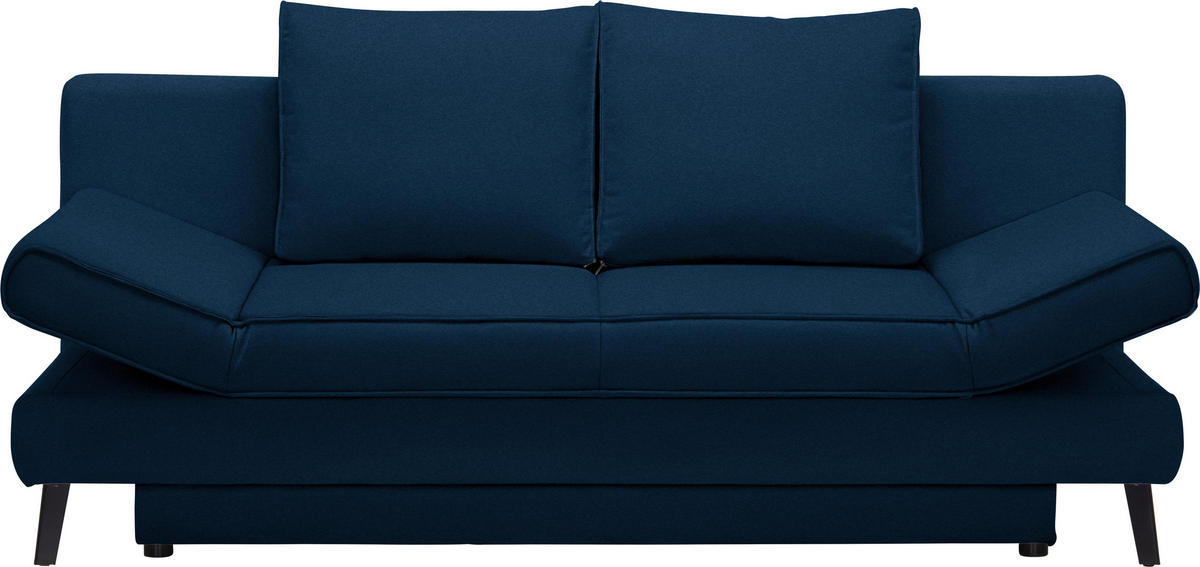 SCHLAFSOFA in Blau  - Blau/Schwarz, Design, Textil/Metall (200/85/90cm) - Xora