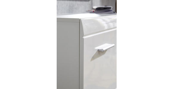 SIDEBOARD 144/86/40 cm in Weiß - Silberfarben/Weiß, Design, Holzwerkstoff/Kunststoff (144/86/40cm) - Carryhome