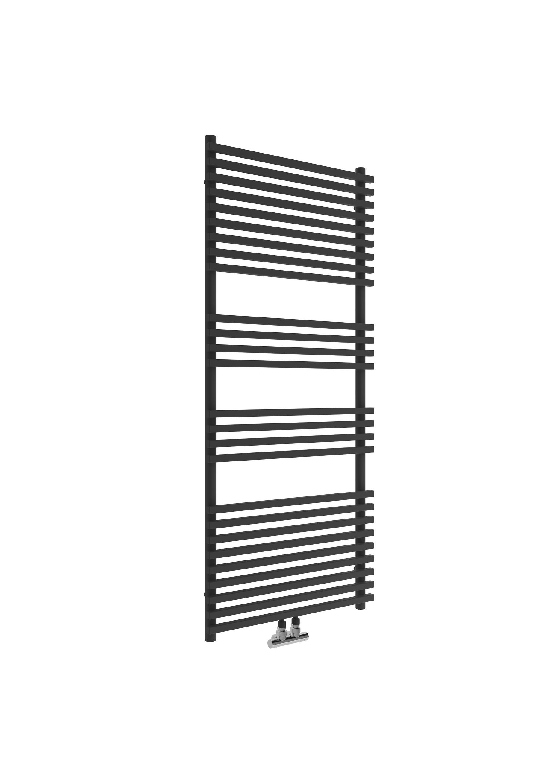 HANDTUCHTROCKNER  - Schwarz, Basics, Metall (60/140cm) - Sanotechnik