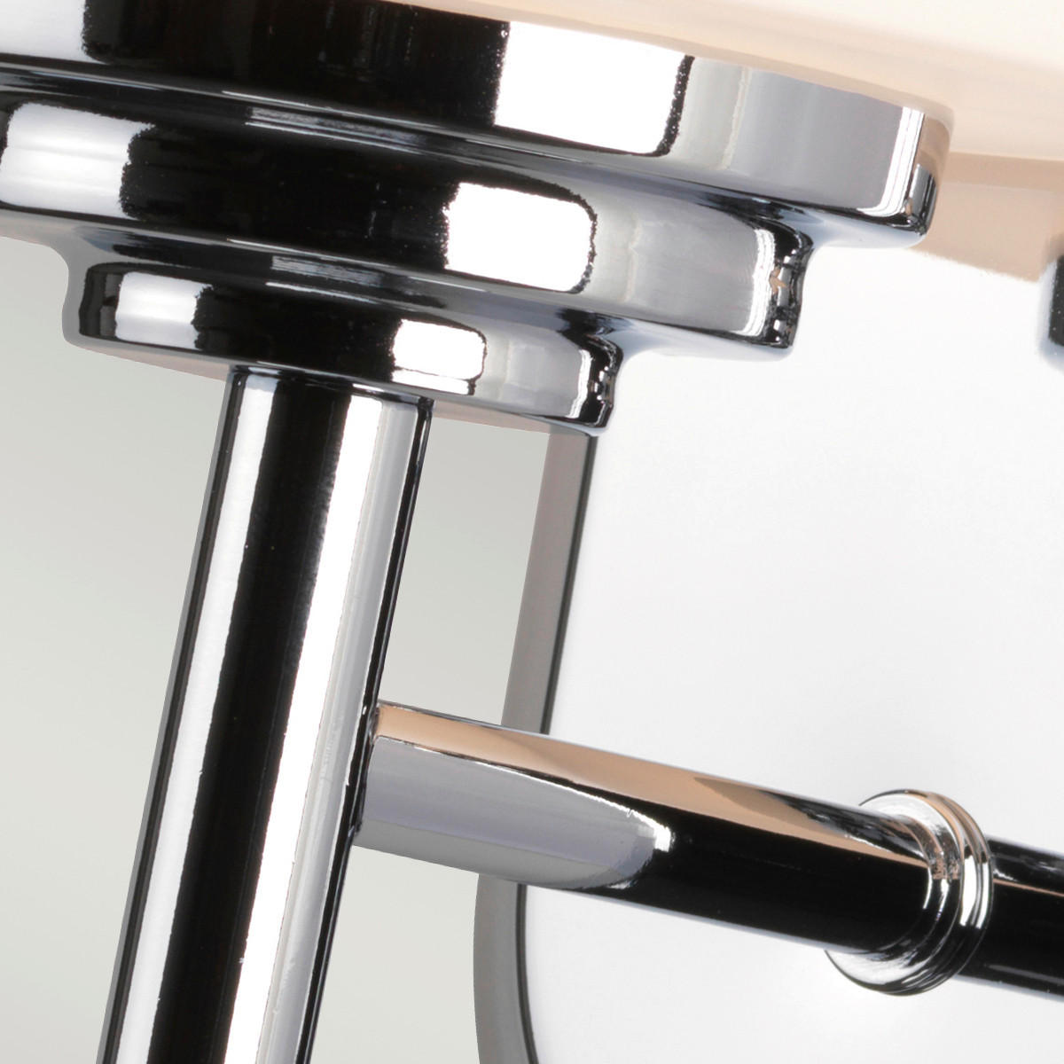 BADEZIMMER-WANDLEUCHTE - Chromfarben, Design, Glas/Metall (12.9/21.6/16cm) - Elstead Lighting