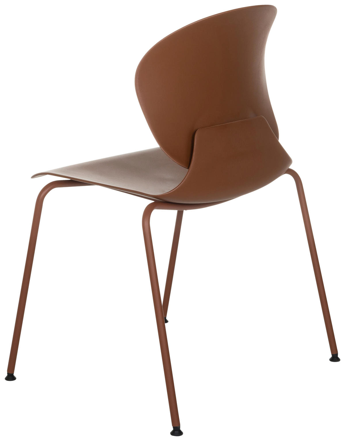 KONFERENČNÍ ŽIDLE - barvy stříbra/červenohnědá, Moderní, kov/plast (56/80/54cm) - MID.YOU