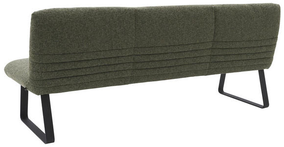 SITZBANK 221/90/70 cm in Dunkelgrün - Dunkelgrün/Schwarz, Design, Textil/Metall (221/90/70cm) - Dieter Knoll
