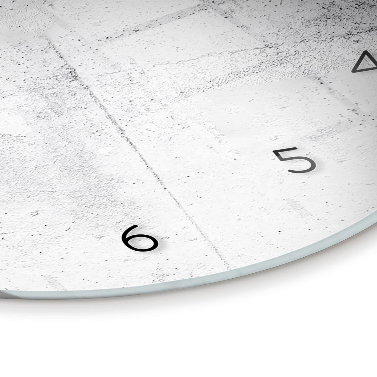 WANDUHR Grau  - Grau, Basics, Glas/Kunststoff (30cm)