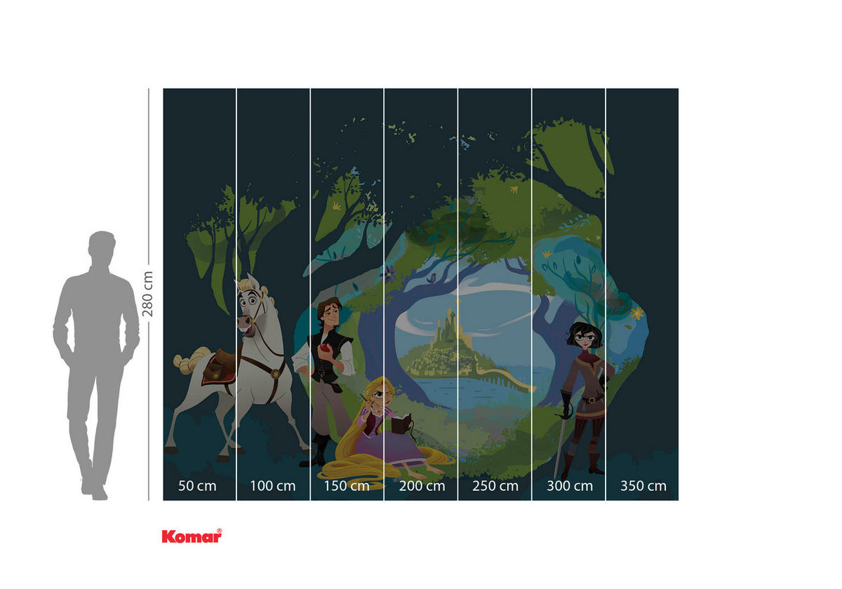 FOTOTAPET 350/280 cm  - multicolor, Trend, papper (350/280cm)