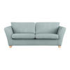 3-SITZER-SOFA in Chenille Petrol  - Petrol/Naturfarben, Holz/Textil (216/70-85/95cm) - MID.YOU