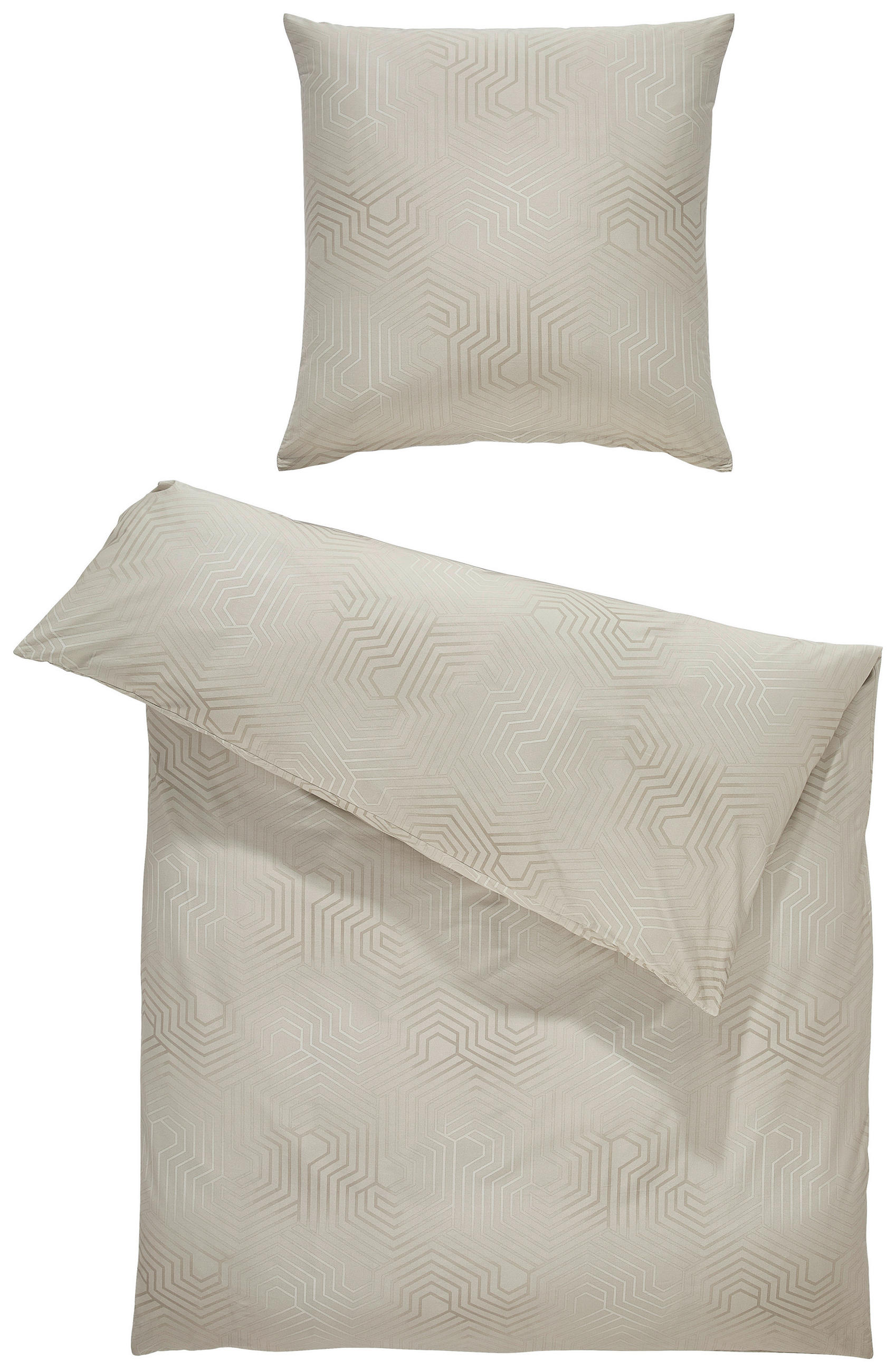 BETTWÄSCHE Atelier Makosatin 135/200 cm  - Taupe, Design, Textil (135/200cm) - Estella