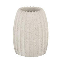 ZAHNPUTZBECHER Naturmaterialien  - Hellgrau, Basics, Naturmaterialien (7/10/7cm) - Wenko