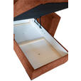 ECKSOFA in Webstoff Terracotta  - Terracotta/Braun, KONVENTIONELL, Holz/Textil (170/235cm) - Carryhome