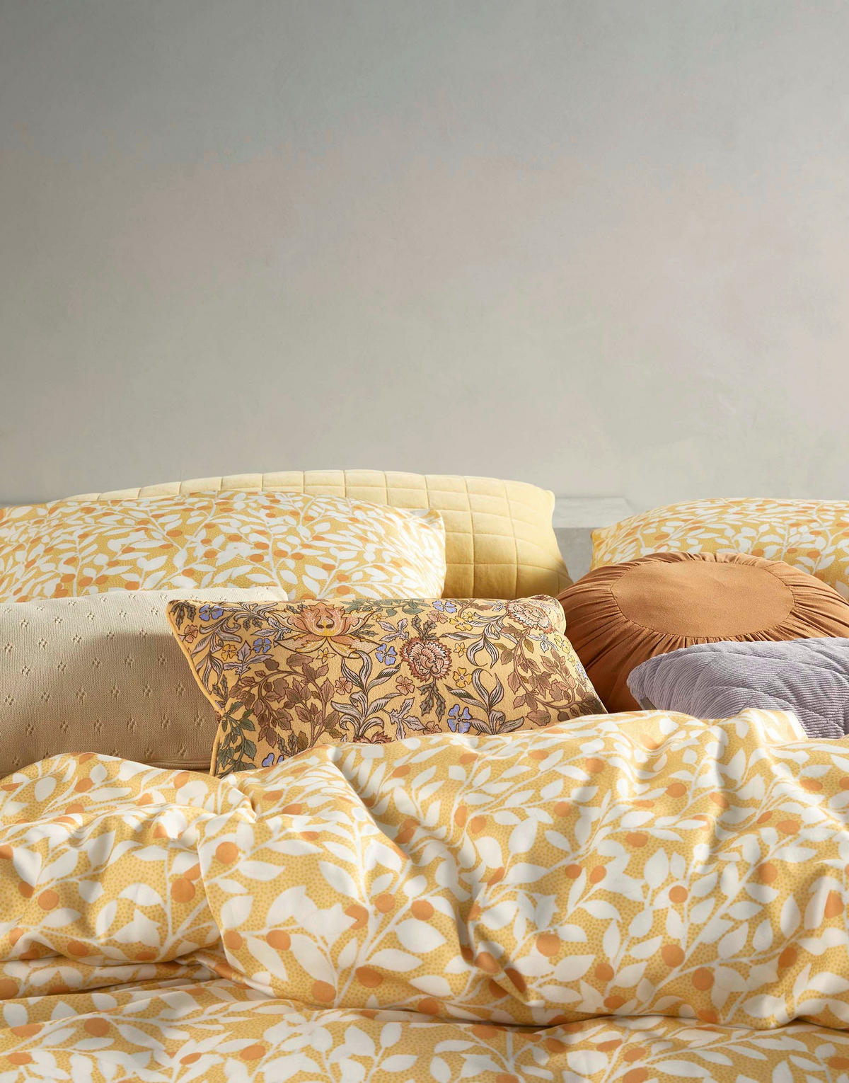BETTWÄSCHE LENTHE Satin  - Gelb, Basics, Textil (155/220cm) - Essenza