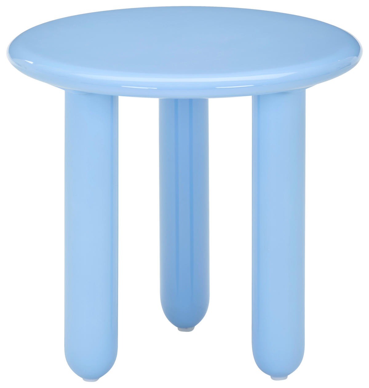 BEISTELLTISCH 50/50/50,5 cm Blau rund  - Blau, Design, Holzwerkstoff (50/50/50,5cm) - Novel