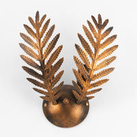 WANDLEUCHTE 30/14 cm   - Bronzefarben, Natur, Metall (30/14cm)