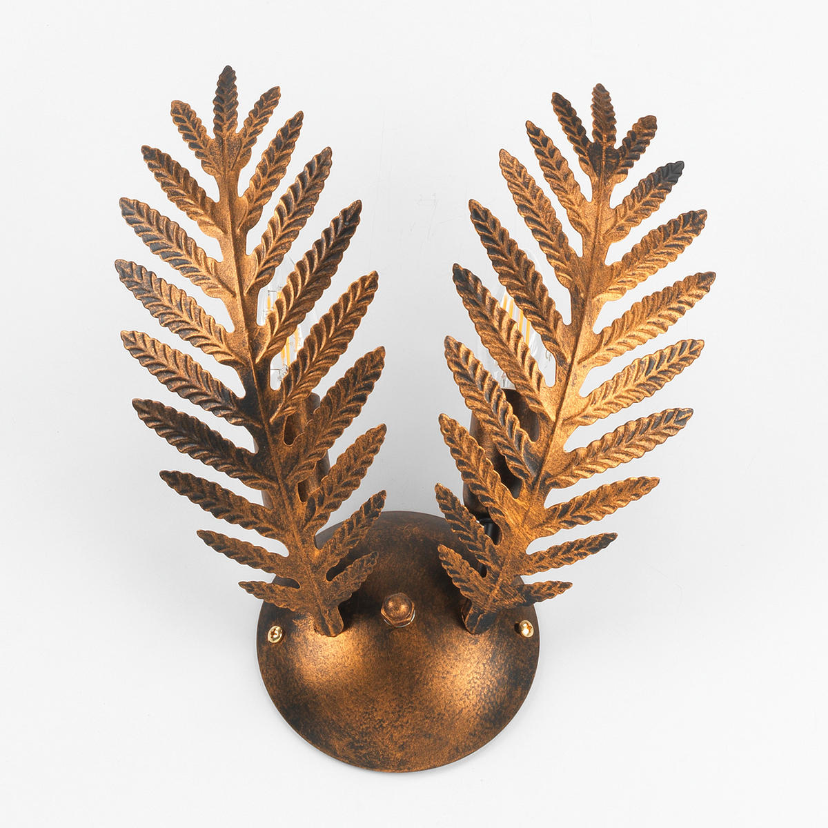 WANDLEUCHTE 30/14 cm   - Bronzefarben, Natur, Metall (30/14cm)