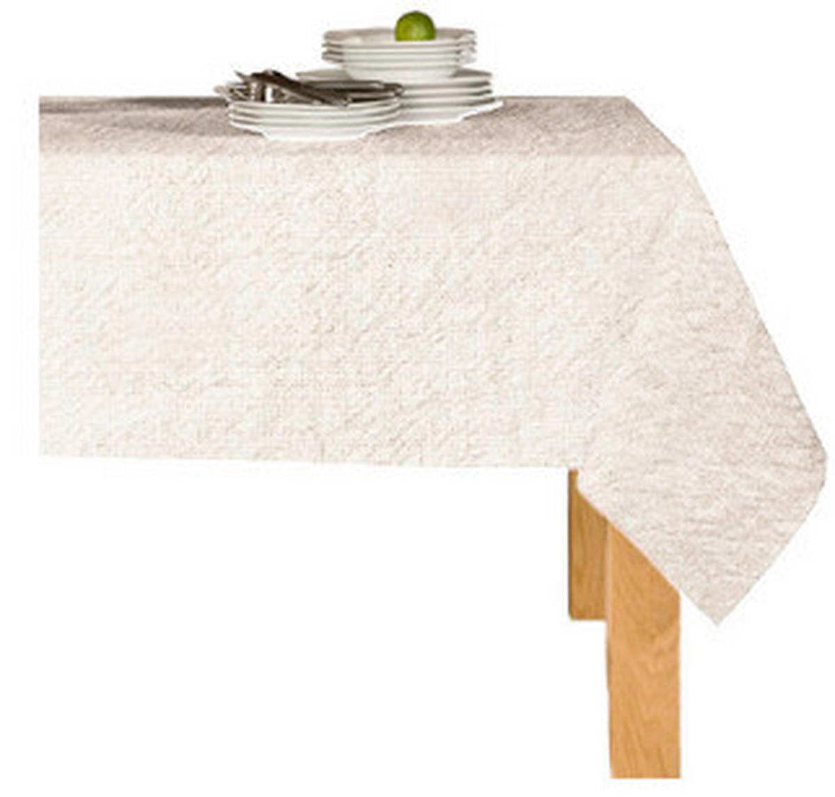 ASZTALTERÍTŐ  160 cm  - fehér, Basics, textil (160cm) - MISTRAL